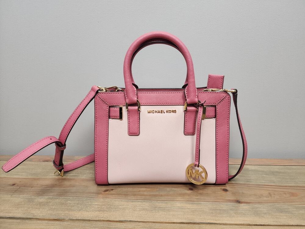 Michael Kors Pink Leather Dillon Satchel Bag